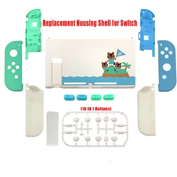 Celý Set Náhradné Bývanie Shell Predné Zadné Dosky pre Nintendo Prepínač NS Joycon Ručné Prípade S Tlačidlami DIY Vlastné Pokrytie