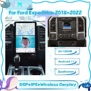 Tesla Dotykový Displej Android 11 autorádio Pre Ford Expedície 2018-2022 Multimediálny Prehrávač Bezdrôtový Carplay GPS Navigácie Jednotky