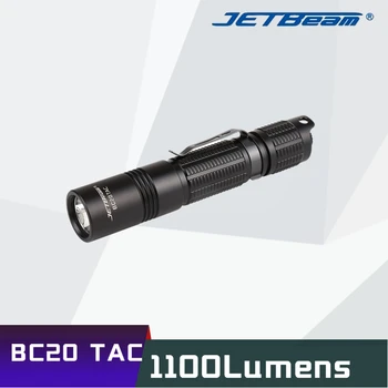 JETBEAM BC20 TAC Baterka Nabíjateľná 1100 LM Cree XP-L HI LED Chvost Magnet S 18650 Batérie Prenosné Spootlight