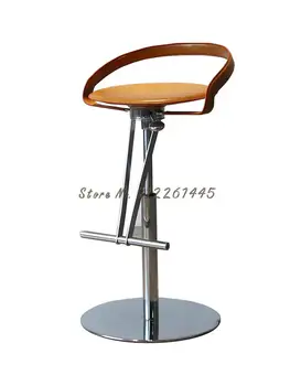 Nordic Light luxusné módne tvorivé železa späť rotujúce vysoké nohy bar stoličky bar stoličky zdvíhacie stolice modernej jednoduchosti