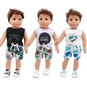 Bábiky Oblečenie 3ks/Set Klobúk+ Sveter+Džínsy Pre 18-Palcové Americký&43 Cm Narodil Logan Chlapec Bábika Naša Generácia Baby Girl Vianočné Hračky