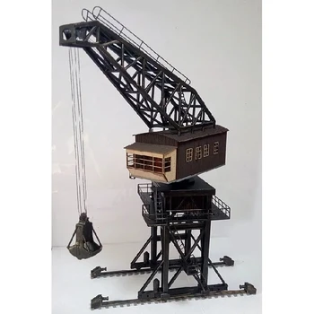 1/87 HO Meradle Stoker Tower Crane Model Factoty Montáž Stavebných Model Vlakovej Scény Miniatúrne Zber Piesku Tabuľka Krajiny