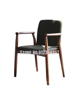 Nordic dizajnér jedálenské stoličky jednoduchý domov štúdia voľný čas operadlo kresla masívneho dreva jednej stoličky