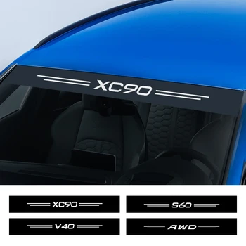 Pre Volvo XC60 XC90 C30 S60 T6 C70 XC40 V40 XC70 V70 V50 V60 S80, S40 AWD S90 V90 čelného skla Reflexné Samolepky Príslušenstvo