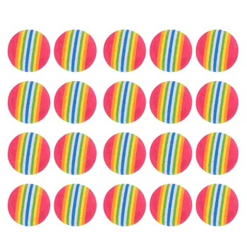 25pcs Hračiek pre Mačky, 16-palcové Rainbow Gule Interaktívne Mačky, Psov, Hračky ( Červená )