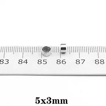 30pcs 5x3 mm N35 Malé Okrúhle Silný Magnet 5 mm x 3 mm Plechu Neodýmu Magnet 5x3mm Trvalé NdFeB Magnety Silné 5*3 mm