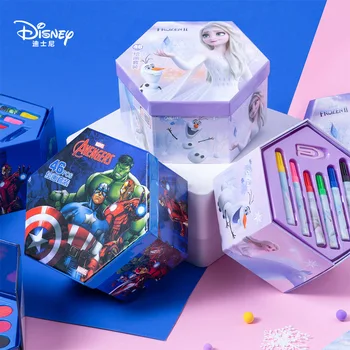 Disney Akvarel Pen Set Vody Krieda Farebná Viesť Deti Sfarbenie Maľovanie Umývateľný Maľovanie Pero Darčekovej krabičke
