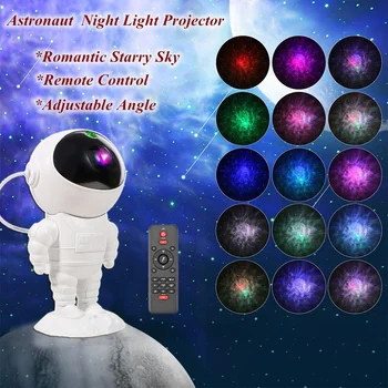 360 ° Otáčanie Astronaut Tvar Hviezdy Projektu,Galaxy Projektorom Hviezdnej Laser Star Nočné Svetlo pre Domova,Romantický Darček