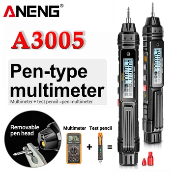 ANENG A3005 Digitálny Multimeter Pero Typ 4000 Počíta Profesionálny Merač Non-Kontakt Auto AC/DC Napätie, Ohmov Dióda Tester Pre Nástroj