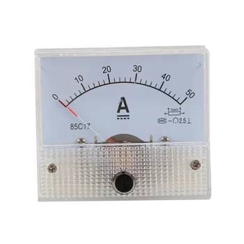 DC 0-50A Analógový Amp Meter Ammeter Aktuálny Panel + 50A 75mV Vypínacia Odpor