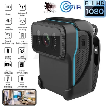 Mini Akčná Kamera 1080P HD Prenosné Telo WiFi DV Videokamera Slučky Nahrávanie Nočné Videnie Micro Sport Cam MP4 Video