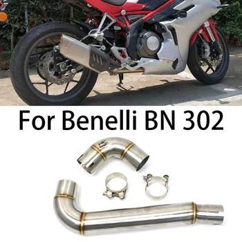 Upgrade Pre Benelli BN302 BN 302 Upravené Motokrosových Motocyklov Výfukových Polovice Prepojenie Potrubia Celej Prednej strane Systému a Pripojenie Rúrky Uniknúť