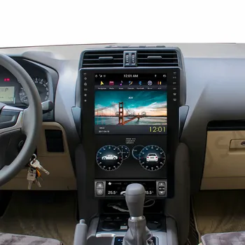 Tesla Obrazovke Android, 12 Multimédiá Pre Toyota Pôdy Cruiser Prado 150 2018 GPS Video Prehrávač, Rádio Prijímač, Audio Stereo Hlava Jednotky