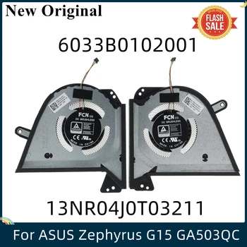 LSC Nové Pre ASUS Zephyrus G15 GA503 Q QS Zephyrus M16 GU603H Notebook CPU GPU Chladenie Ventilátory 13NR04J0T04211 6033B0101901 100% Testované