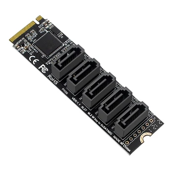M. 2 M-Key PCI Express SATA 3.0 Pevného Disku, Kartu Adaptéra JMB585 Čipová súprava Rozširujúcej Karty Adaptéra Podpora pre Mac OS/Windows /Linux