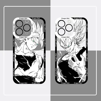Horúce Japonskom Anime Dragon Ball Son Goku Vegeta Telefón puzdro Pre iPhone 15 14 13 12 Mini 11 Pro Max X XR XS 8 SE 2020 Plus Transparentné
