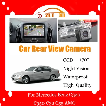 Auto Reverse parkovacia Kamera Pre Mercedes Benz C320 C350 C32 C55 AMG Nepremokavé CCD s rozlíšením Full HD, Nočné Videnie Zálohy Parkovacie Kamery