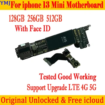 Pôvodný Dosky Pre IPhone 13 Mini Doska S/Č Tvár ID 128G/256 100% Odomknúť Logic Board Plný Čip Podpory OS Update
