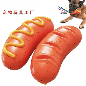 Cezhraničné domáce zvieratá pet zvuk hryzenie hračky pre psa Munchkin upokojujúci maškrty molekulová Rod hot dog, pečená klobása hračky pre psa veľkoobchod