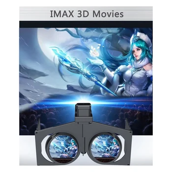 Prenosný 3D Okuliare, Filmy, Hry, Plastové 3D Virtuálnej Reality VR Okuliare Súpravy Skladacia Virtuálnej Reality VR Okuliare pre Mobilný Telefón