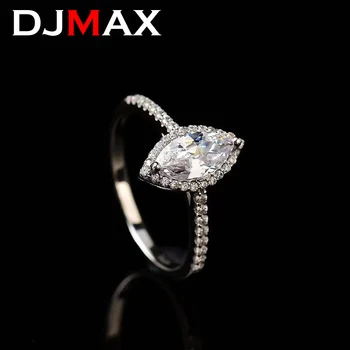 2023 Nové DJMAX 0.5-2CT Moissanite Diamantové Prstene Pre Ženy Pôvodné 925 Sterling Silver Marquise dámsky Elegantný Diamantové Prstene