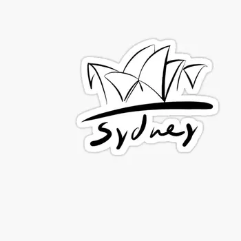 Som Rád, Sydney Logo Austrália Opera Hou 5 KS Auto Nálepky na Fľaše s Vodou Okno Dieťa Tlač Chladnička Domov Batožiny Obývacia Izba