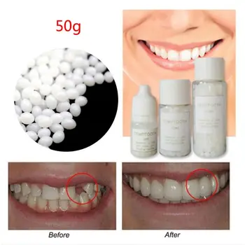 Dočasné Falošné Zuby Medzery Súprava Na Opravu Upír Lepidlo Protézy Pevné Lepidlo Nástroj
