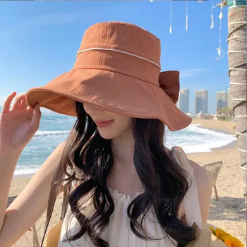 2023 kórejský Štýl Jar a na Jeseň Klobúk dámske Pure Color Všetky Zodpovedajúce Internetové Celebrity Iny Vedierko Hat Lete pred Slnkom