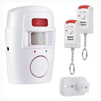 Bezdrôtový PIR Snímač Pohybu Detektor Alarm s 2 Diaľkové Ovládanie Dverí sa Okno pre Domáce Haly, Garáže, Karavanu Alarm Bezpečnostný Systém