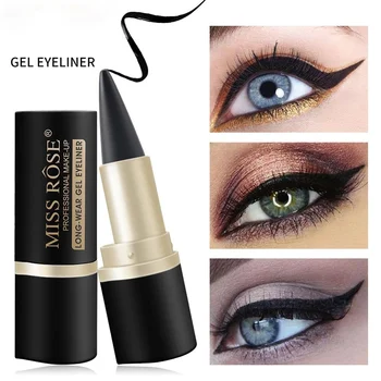 Dlhodobé Nosenie Gél Čierne Očné Linky, Očné Ceruzky Wateroroof Eyeshadow Pen Set Make-Up Oči Eye Liner Matný Očný Tieň, Make-Up
