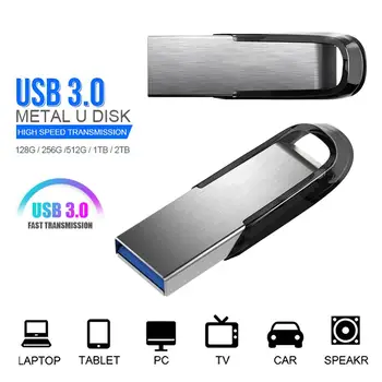 128 GB USB Mini Pero Disk 1 TB Disk Flash 256 GB Vysoká Rýchlosť USB3.0 USB Kovové 512 gb diskom USB Memory Stick 2TB pre Počítač