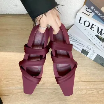 Autor Bytov Topánky Bežné Sandále 2023 Ženy, Štvorcové Prst Letné Prechádzky Balet Tanečné Topánky Šport Mokasíny Beží Zapatos