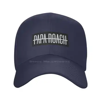 Papa Roach Logo Vytlačené Grafické Logo Značky Vysokej kvality Denim spp Pletené klobúk Baseball cap