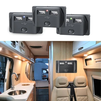 Auto, Motocykel Dvojitý USB ChargersQuick Nabíjanie USB Rýchlo Pätica Power Adaptér do Zásuvky Vhodné na Autobus, Loď Truck