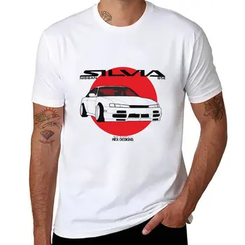 Nissan Silvia S14 Kouki T-Shirt košele grafické tričká, vintage oblečenie, topy nadrozmerné t košele pre mužov