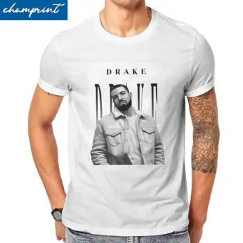 Pánske T-Shirts Drake Hip Hop Unikátny 100% Bavlna Tee Tričko Krátky Rukáv Rap Hudba, T Košele Crewneck Topy Plus Veľkosť