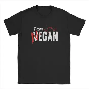 Som Negan T Shirt Mužov 100% Bavlna Slogan T-Shirts Crewneck 80s Walking Dead Vegetariánska, Vegánska Tričká Krátky Rukáv Oblečenie Nadrozmerná