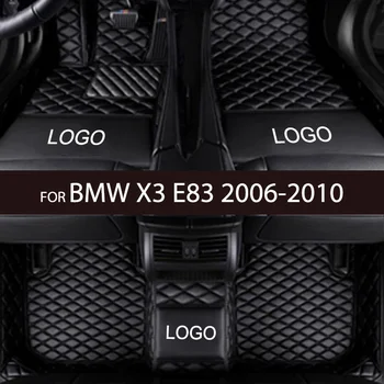APPDEE Auto podlahové rohože pre BMW X3 E83 2006 2007 2008 2009 2010 Vlastné auto nohy Podložky automobilový koberec kryt