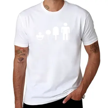 Nové sania evolution (Biela písanie) T-Shirt zviera tlače tričko pre chlapcov cvičenie košele pre mužov