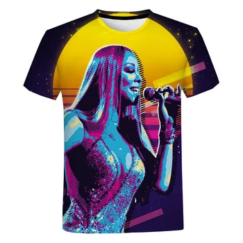 2023 Nové pánske, dámske Módne Bežné Unisex Ulice T-Shirt Sexi Bohyňa, Mariah Carey 3D T Shirt Nadrozmerné Harajuku Top