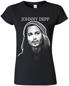 Dámske Johnny Depp Klobúk Film Tee Tričko