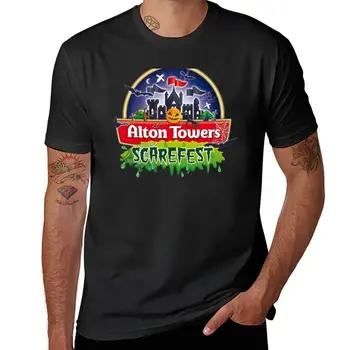 Nové Alton Towers Scarefest 74 T-Shirt nadrozmerné t shirt anime úžasný t shirt mužov cvičenie tričko