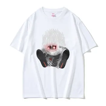 Rapper Bladee Mozgov Gang T Shirt pre Mužov, Ženy Móda Bežné Streetwear Voľné T-shirt Mužov Hip Hop Príliš Krátky Rukáv Tees
