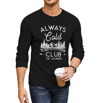 Nové Vždy za Studena Klubu VIP Členom Dlhé Tričko košele grafické tees Nadrozmerné t-shirt plus veľkosť topy, tričká mužov