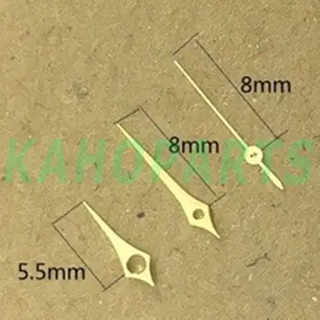 8 mm Kosoštvorec Zlaté Č Svetelný Ruky Hodinky pre Epson VJ12 Quartz