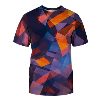 Letné Módy Zrelých Mužov, T-tričko S potlačou Osobnosti Bežné Krátke Sleeve T-shirts Zaujímavé 3D Grafika Tričká Topy