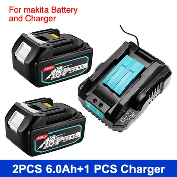 Nové pre Makita 14,4 V-18V náradie lithium batéria, nabíjačka DC18RD jeden slot 4A a Batérie 18V Li-ion batéria pre Makita