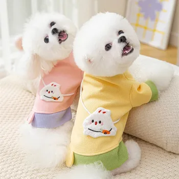Teplé Zimné Pet Oblečenie Roztomilý Jarný Kabát Malé Stredné Pes, Mačka Tričko Šteňa Bunda Teddy Francúzsky Buldog Chihuahua Oblečenie