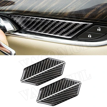 4Pcs/ Set Uhlíkových Vlákien Dvere Auta Rukoväť Miska Výbava Kryt Interiéru Vozidla Decoratio Kompatibilný pre Cadillac XT5 2016-2019 Príslušenstvo
