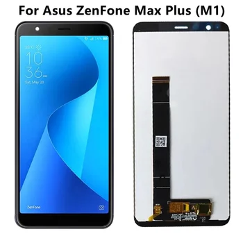 100%test Pôvodný Pre Asus ZenFone Max Plus (M1) ZB570TL Dotykový LCD Displej Digitalizátorom. Montáž X018DC X018D Displej S Rámom